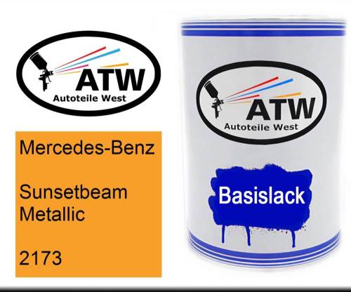 Mercedes-Benz, Sunsetbeam Metallic, 2173: 500ml Lackdose, von ATW Autoteile West.